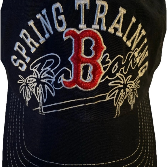 Boston Red Sox MLB Spring Training Ball Cap Navy Blue Embroidered Adjustable OS - Picture 3 of 7
